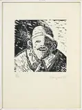 Pinchas Burstein, Personnage, 1965, 2 bois gravés sur papier Japon