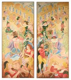 Louis Touchagues, Le cirque, tempera sur toile