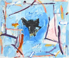 Chesa C. [Corvatsch] by Hannes Gruber, 1989, huile sur toile, offered Jun 2025
