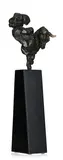 Wim Steins, Taureau, sculpture en bronze et socle en marbre