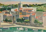 Maurice Barraud, Cassis, huile sur toile