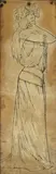 Louise Abbéma, Etude pour "La Sorcière", fusain sur papier