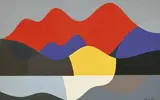 László Balogh, Dombok, 1983, technique mixte sur bristol