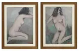 Ferdinando Bellorini, Nus, suite de 2 huiles sur panneau