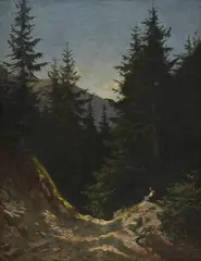 Rafael Ritz, Etude au Sépey (Vallée des Ormonts), 1857, huile sur papier marouflé sur toile