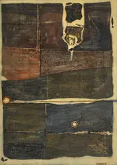 Andrzej Kowalski, Sans titre, 1958, huile sur toile