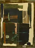 Andrzej Kowalski, Obraz R-p 1, 1959, huile sur panneau
