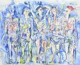 Louis Cane, 5 femmes, 1982-1984, huile sur toile