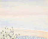 Pierre Bonnard, Paysage en bord de mer et fleurs, aquarelle et gouache sur papier