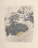 Robert Hainard, Les Leeshörner, 1983, bois gravé couleur