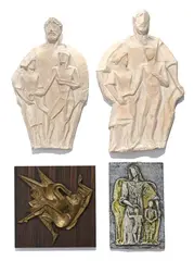 Pierre Blanc, Personnages mythologiques, dont 3 en terre cuite et un en bronze