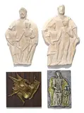 Pierre Blanc, Personnages mythologiques, dont 3 en terre cuite et un en bronze