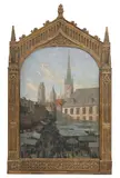Marcel Amiguet, Vue de la cathédrale de Rouen, 1920, huile sur toile