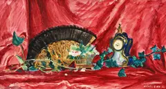 Michel Ciry, L'éventail, 1944, aquarelle et gouache sur papier