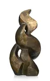 Myriam Franck, La Danse de la Vie, sculpture en bronze à patine brune
