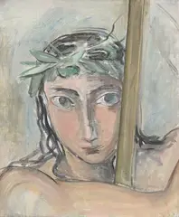 Maurice Barraud, Jeune homme aux lauriers, huile sur toile