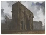 Luca Pignatelli, Roma, 2005, huile sur bâche