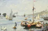 Simon Durand, La fête nautique, 1892, huile sur toile