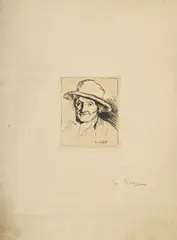 Edouard Vallet, Vieux paysan, 1903, eau-forte sur cuivre