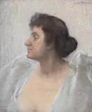 Louis Rheiner, Portrait de l'actrice Eleonora Duse, pastel
