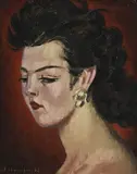 Emile Chambon, Portrait de Ludmilla Barta, 1942, huile sur toile