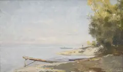 Léon Gaud, Bord du lac, 1907, huile sur toile