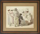 Scène de marché by [Helvetica]. Rodolphe Töpffer, crayon et aquarelle sur papier, offered Jun 2023