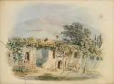 Gabriel Lory, Maison à Nice, aquarelle sur papier