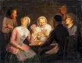 Beim Kartenspiel by Jakob Samuel Beck, Wohl 1769, Öl auf Leinwand, offered Jun 2026