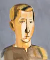 Hans Kinder, Bildnis Thomas Salms, 1930, Tempera auf Sperrholz