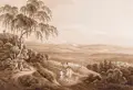 Adrian Zingg, Blick vom Borsberg bei Pillnitz über das Elbtal in die Sächsische Schweiz