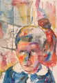 Kopf eines Knaben by Hans Hermann Hagedorn, 1933, Aquarell auf Japanbütten, offered Jun 2026