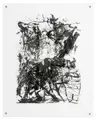 Carlfriedrich Claus, Mit Wechselbeziehungen zwischen Stirnhirn und Sonnengeflecht, 1986–1988, Algrafie (Kontaktkopie), beidseitig, auf Transparentpapier