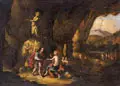Abraham van Cuylenborch, Meleager und Atalante in einer Felsengrotte. Mitte 17. Jh. Umkreis / Nachfolge spätes 17. Jh, Öl auf Leinwand