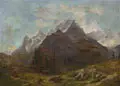 Robert Kummer, Eiger, Mönch und Jungfrau. Schweizer Alpen, 1881, Öl auf Leinwand