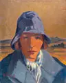 Erich Fraaß, Bildnis Margarethe (Grete) Fraaß, Um 1930, Öl auf Malpappe