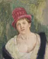 Otto Westphal, Juliette, 1920, Öl auf Sperrholz