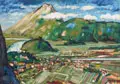 Blick auf Kufstein (Tirol) by Joseph Fritz Zalisz, Um 1920, Öl auf Leinwand, offered Mar 2026