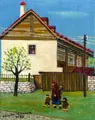 Paul Schultz-Liebisch, H. Tatra – Am Kriván, Öl auf Hartfaser