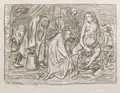 Ernst Barlach, Die Erhalterin der Familie, Um 1930, Umdrucklithographie auf gelblichem Maschinenbütten