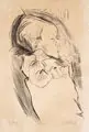 Peter August Böckstiegel, Vincent, 1925, Kreidelithografie auf "Van Gelder Zonen" – Bütten
