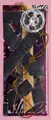 Albert Wigand, Silber, schwarz und goldene Kordel, 1965, Collage (verschiedene Papiere, Stanniolpapier, goldfarbene Kordel) und Deckfarben auf einer Postkarte