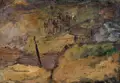 Robert Sterl, Ziegelei mit Zuschauern, Um 1887, Öl auf Leinwand, auf Hartfaser kaschiert