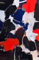 Michael Freudenberg, Abstrakte Komposition. Frühe 1980er Jahre, Acryl auf Papier, nachträglich auf Hartfaser kaschiert