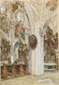 Fritz Beckert, Rothenburg, 1933, Aquarell und Deckfarben über Bleistiftzeichnung