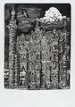 Hans Körnig, Das Monstrum, 1962, Aquatinta und Radierung auf Bütten