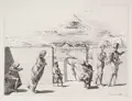 Werner Tübke, Mittag bei Palermo, 1986/1987, Lithografie auf Bütten