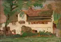 Otto Westphal, Alte Ziegelei in Schmalkalden, Öl auf Malpappe. "Alte Ziegelei" und "Blick vom mittl