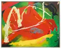 Gerd Mackensen, Alle Täler und Hügel sind heute so grün. (Für Kandinsky), 2003, Öl auf Leinwand