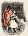 Josef Hegenbarth, Die Geschichte von der abgehauenen Hand, Feder- und Pinselzeichnung in schwarzer und roter Tusche auf festem Papier